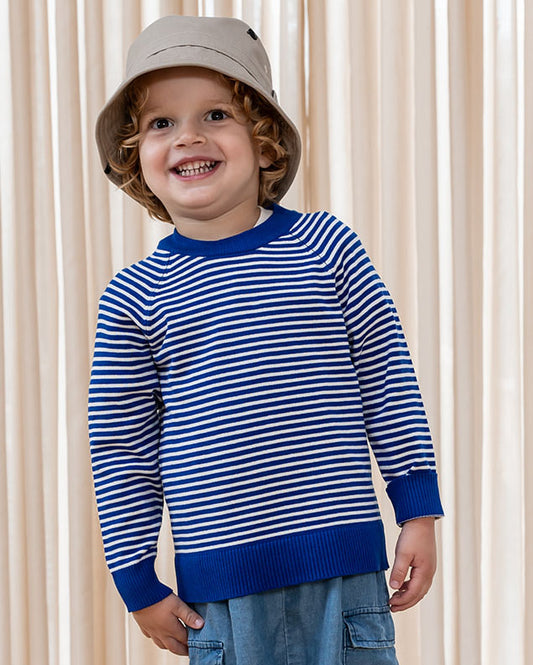 ANCHOR STRIPE LS PULLOVER