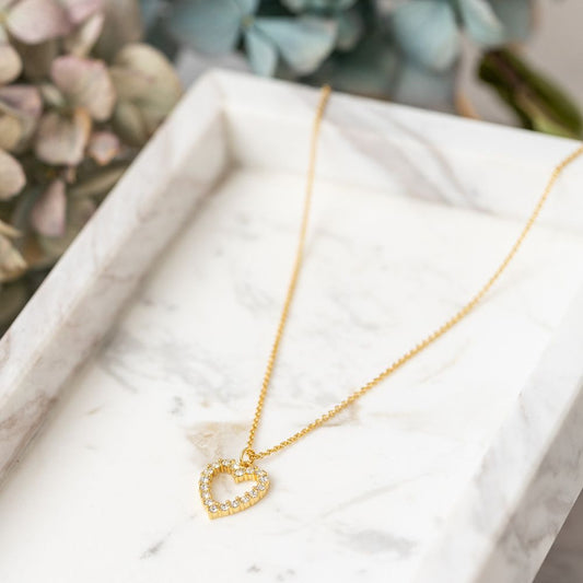 Sparkling heart necklace