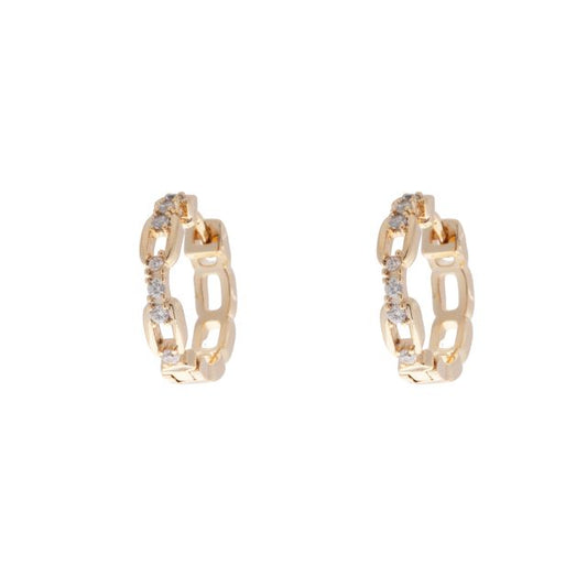 AVENUE CHAIN EAR GOLD CLEAR