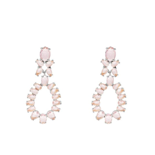 EAR 391 SILVER LIGHT PINK